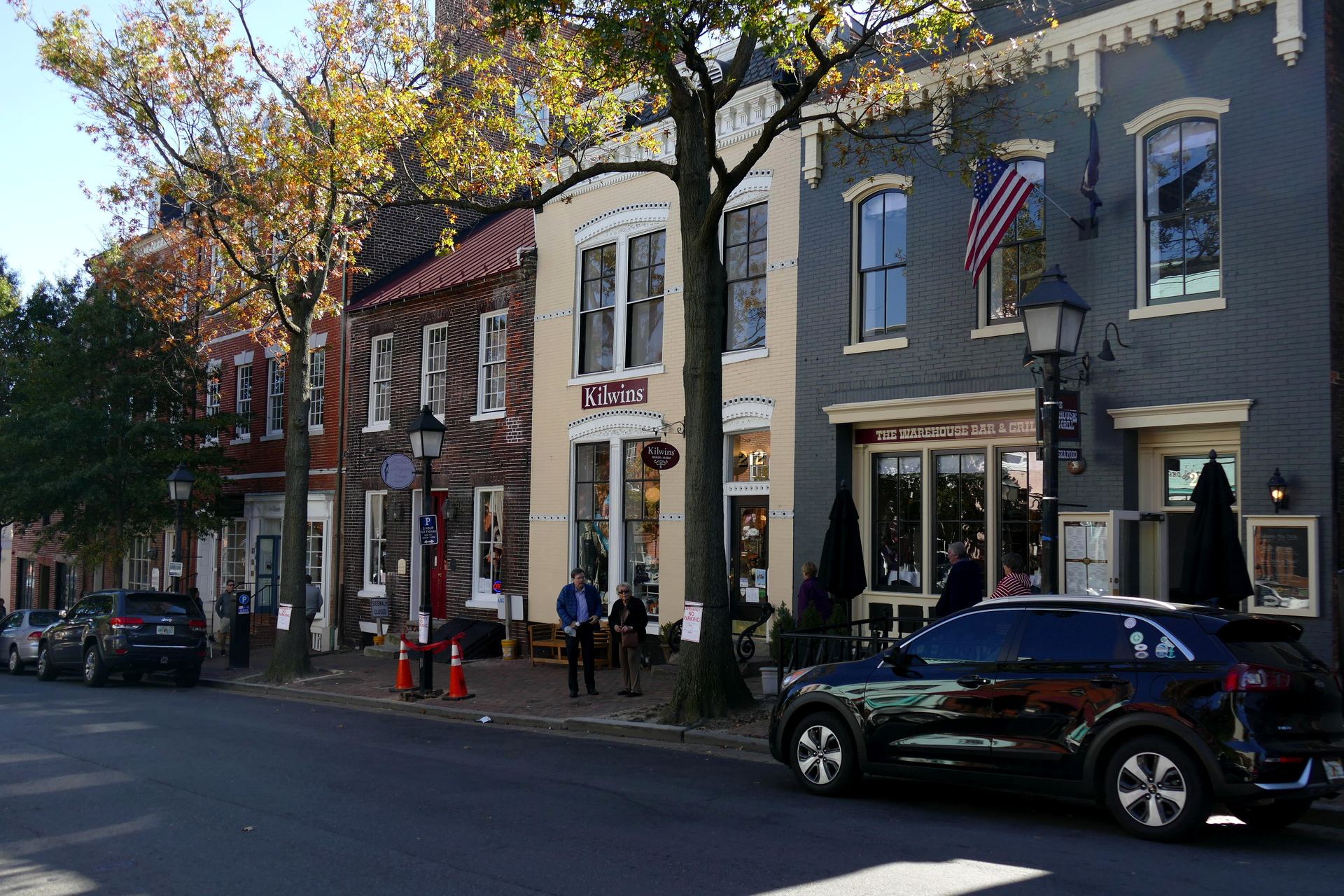 King Street in Old Town Alexandria on a sunny day